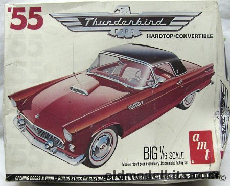 AMT 1/16 1955 Ford Thunderbird Hardtop / Convertible, 4802 plastic model kit